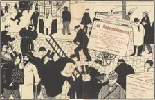 Book jacket for "Les Rassemblements", 1896. Creator: Félix Vallotton
