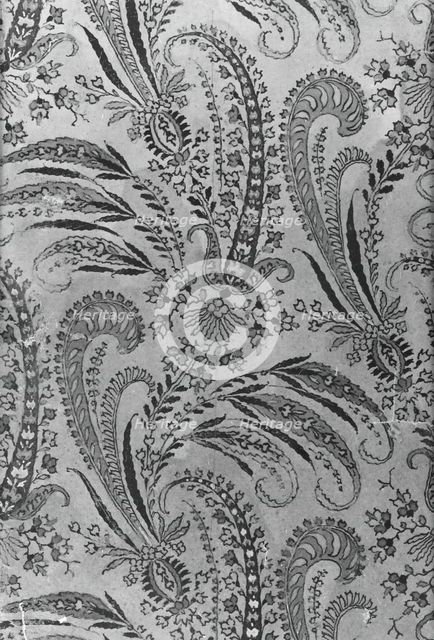 Book of 81 Painted Designs for Woven Textiles (Volume I), France, 1815/40s. Creator: Unknown.