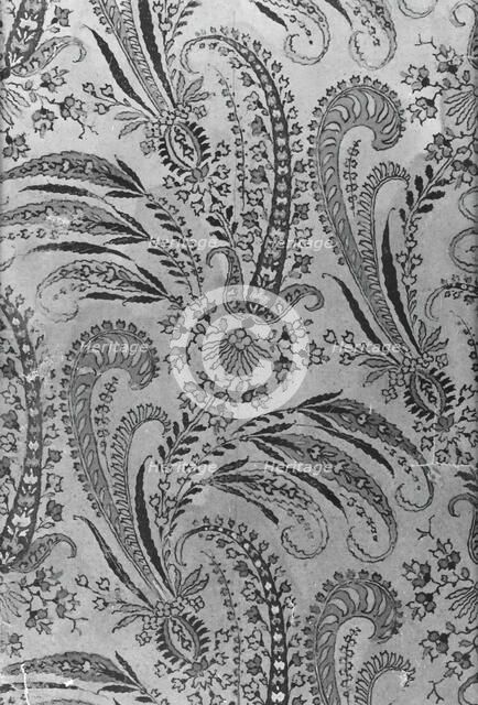 Book of 81 Painted Designs for Woven Textiles (Volume I), France, 1815/40s. Creator: Unknown.