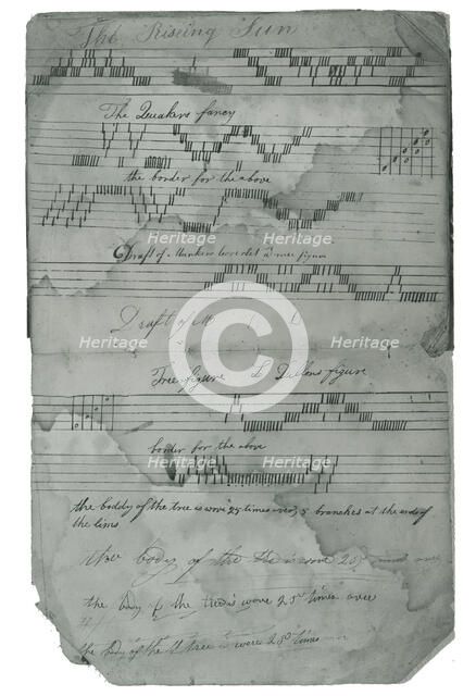 Book of Woven Coverlet Designs (Draft), United States, 1839. Creator: Daniel Stephenson.