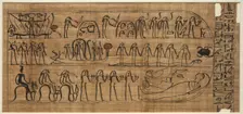 Book of Amduat of Buiruharmut, with Elements of the Tenth through Twelfth Hours, 1000-900 BC. Creator: Unknown