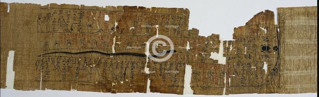 Book of Amduat, Perhaps of Bakenmut, with Elements of the Tenth through Twelfth Hours, 1000-900 BC. Creator: Unknown.