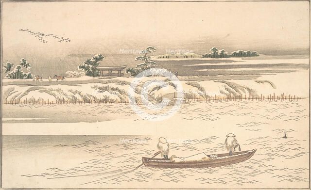 Book of Ehon Ginsekai (The World in Silver), late 18th-early 19th century. Creator: Kitagawa Utamaro.