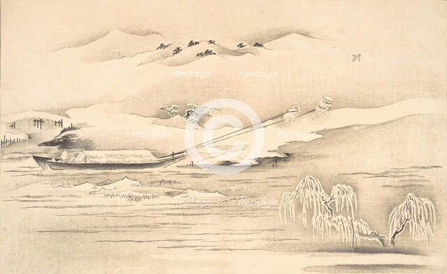 Book of Ehon Ginsekai (The World in Silver), late 18th-early 19th century. Creator: Kitagawa Utamaro.