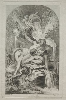 Book of Fountains: No. 5, c. 1736. Creator: Gabriel Huquier (French, 1695-1772)