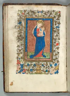 Book of Hours (Use of Metz): Fol. 26v, Virgin and Child, c. 1440. Creator: Unknown