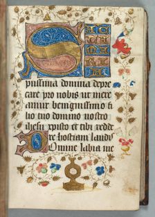 Book of Hours (Use of Metz): Fol. 27r, Decorated Initials, c. 1440. Creator: Unknown