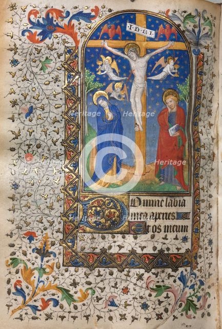 Book of Hours (Use of Paris): Crucifixion, c. 1420. Creator: Boucicaut Master (French, Paris, active about 1410-25), follower of.