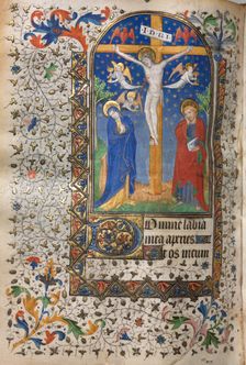 Book of Hours (Use of Paris): Crucifixion, c. 1420. Creator: Boucicaut Master (French, Paris, active about 1410-25), follower of