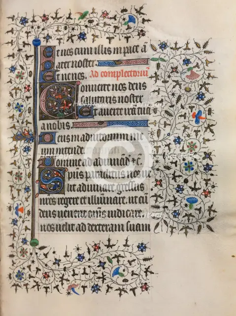 Book of Hours (Use of Paris): Decorated Initial, c. 1420. Creator: Boucicaut Master (French, Paris, active about 1410-25), follower of.