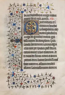 Book of Hours (Use of Paris): Decorated Initial, c. 1420. Creator: Boucicaut Master (French, Paris, active about 1410-25), follower of