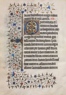 Book of Hours (Use of Paris): Decorated Initial, c. 1420. Creator: Boucicaut Master (French, Paris, active about 1410-25), follower of