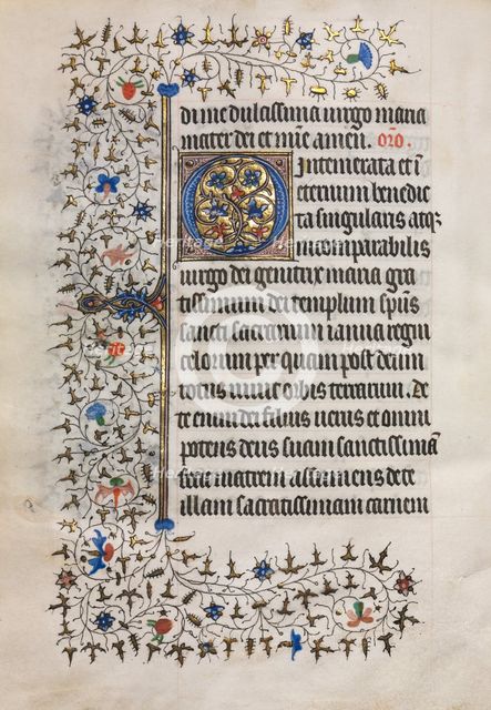 Book of Hours (Use of Paris): Decorated Initial, c. 1420. Creator: Boucicaut Master (French, Paris, active about 1410-25), follower of.