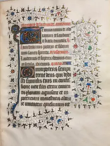 Book of Hours (Use of Paris): Decorated Initial, c. 1420. Creator: Boucicaut Master (French, Paris, active about 1410-25), follower of