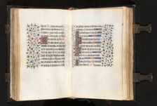 Book of Hours (Use of Paris): Fol. 105v, Initial D with Decorated Border, c. 1420. Creator: The Bedford Master (French, Paris, active c. 1405-30), possibly studio or workshop of