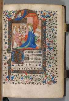 Book of Hours (Use of Paris): Fol. 37r, Annunciation, c. 1420. Creator: The Bedford Master (French, Paris, active c. 1405-30), possibly studio or workshop of