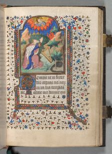 Book of Hours (Use of Paris): Fol. 77r, David, c. 1420. Creator: The Bedford Master (French, Paris, active c. 1405-30), possibly studio or workshop of