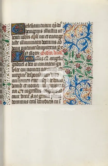 Book of Hours (Use of Rouen): fol. 141r, c. 1470. Creator: Master of the Geneva Latini (French, active Rouen, 1460-80).