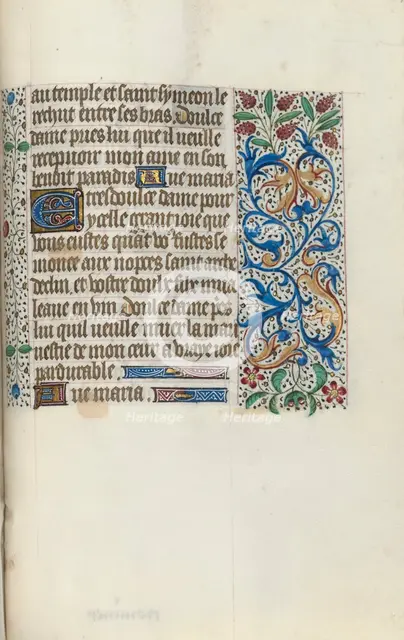 Book of Hours (Use of Rouen): fol. 149r, c. 1470. Creator: Master of the Geneva Latini (French, active Rouen, 1460-80).