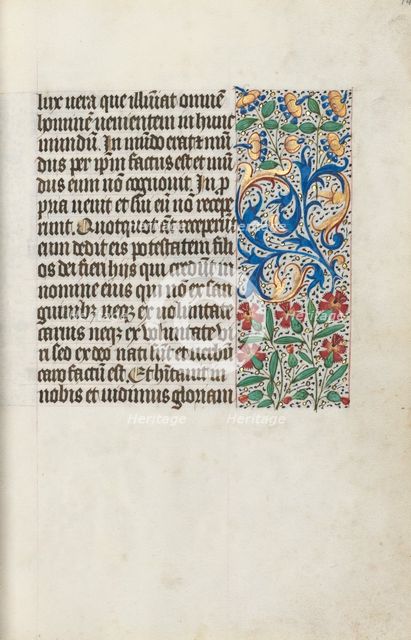 Book of Hours (Use of Rouen): fol. 14r, c. 1470. Creator: Master of the Geneva Latini (French, active Rouen, 1460-80).