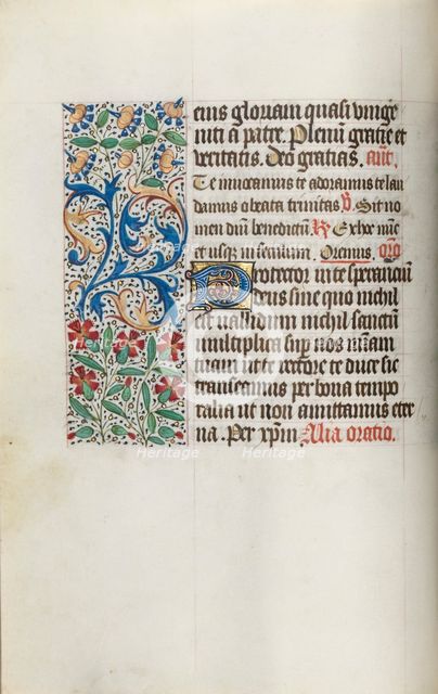 Book of Hours (Use of Rouen): fol. 14v, c. 1470. Creator: Master of the Geneva Latini (French, active Rouen, 1460-80).