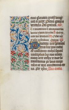 Book of Hours (Use of Rouen): fol. 14v, c. 1470. Creator: Master of the Geneva Latini (French, active Rouen, 1460-80)