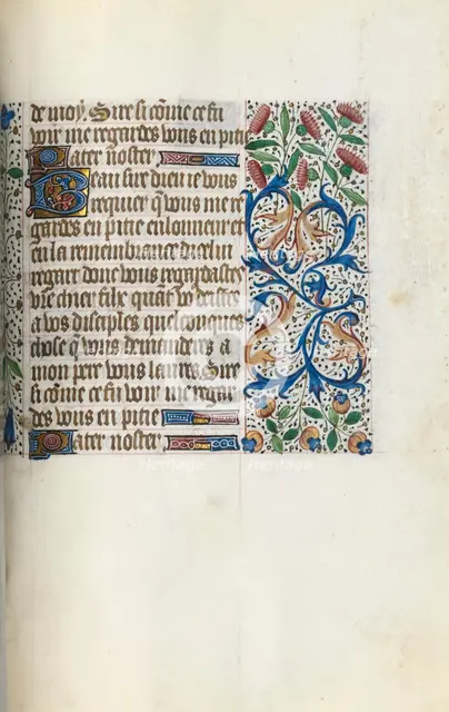 Book of Hours (Use of Rouen): fol. 153r, c. 1470. Creator: Master of the Geneva Latini (French, active Rouen, 1460-80).