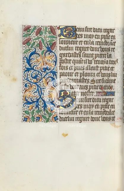 Book of Hours (Use of Rouen): fol. 153v, c. 1470. Creator: Master of the Geneva Latini (French, active Rouen, 1460-80).
