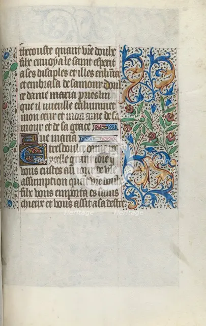 Book of Hours (Use of Rouen): fol. 151r, c. 1470. Creator: Master of the Geneva Latini (French, active Rouen, 1460-80).