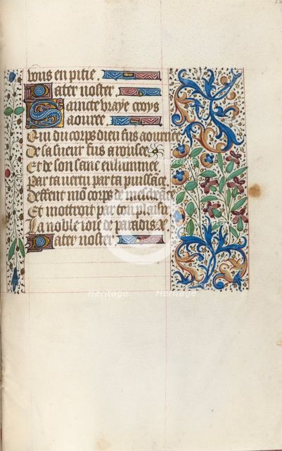 Book of Hours (Use of Rouen): fol. 154r, c. 1470. Creator: Master of the Geneva Latini (French, active Rouen, 1460-80).