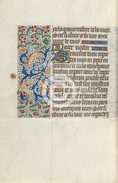 Book of Hours (Use of Rouen): fol. 154v, c. 1470. Creator: Master of the Geneva Latini (French, active Rouen, 1460-80).