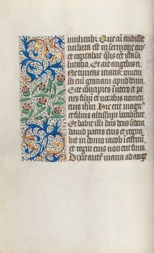 Book of Hours (Use of Rouen): fol. 15v, c. 1470. Creator: Master of the Geneva Latini (French, active Rouen, 1460-80)