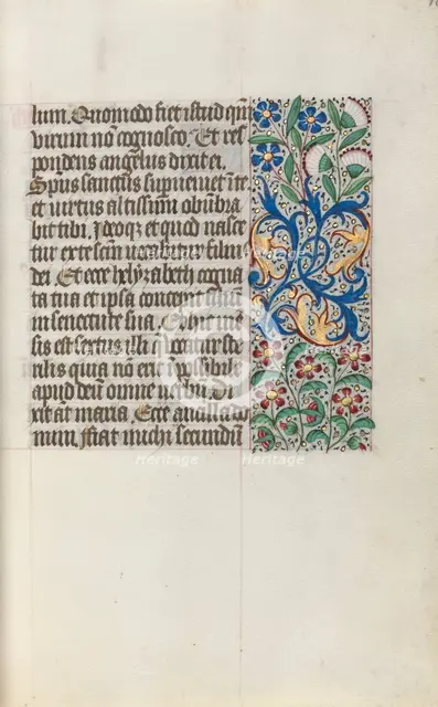 Book of Hours (Use of Rouen): fol. 16r, c. 1470. Creator: Master of the Geneva Latini (French, active Rouen, 1460-80).