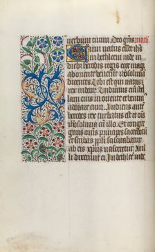 Book of Hours (Use of Rouen): fol. 16v, c. 1470. Creator: Master of the Geneva Latini (French, active Rouen, 1460-80)