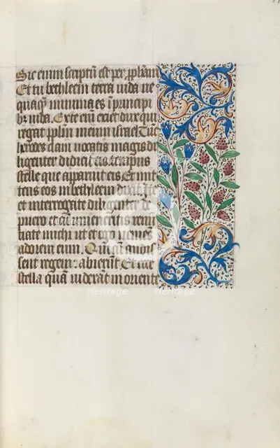 Book of Hours (Use of Rouen): fol. 17r, c. 1470. Creator: Master of the Geneva Latini (French, active Rouen, 1460-80).