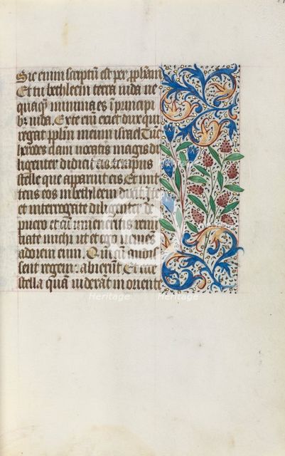 Book of Hours (Use of Rouen): fol. 17r, c. 1470. Creator: Master of the Geneva Latini (French, active Rouen, 1460-80).