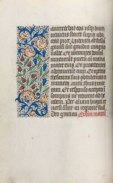 Book of Hours (Use of Rouen): fol. 17v, c. 1470. Creator: Master of the Geneva Latini (French, active Rouen, 1460-80)