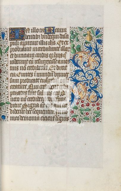 Book of Hours (Use of Rouen): fol. 18r, c. 1470. Creator: Master of the Geneva Latini (French, active Rouen, 1460-80).