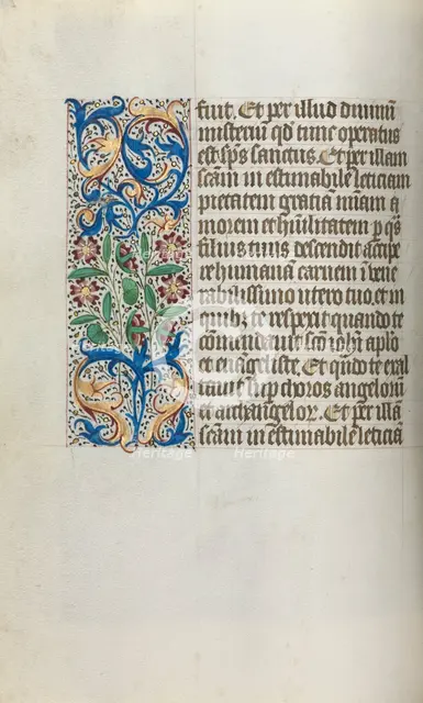 Book of Hours (Use of Rouen): fol. 19v, c. 1470. Creator: Master of the Geneva Latini (French, active Rouen, 1460-80).