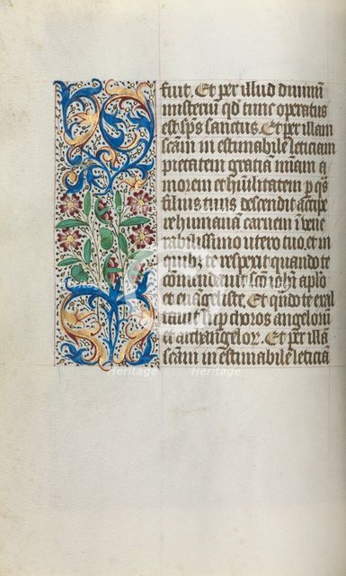 Book of Hours (Use of Rouen): fol. 19v, c. 1470. Creator: Master of the Geneva Latini (French, active Rouen, 1460-80).
