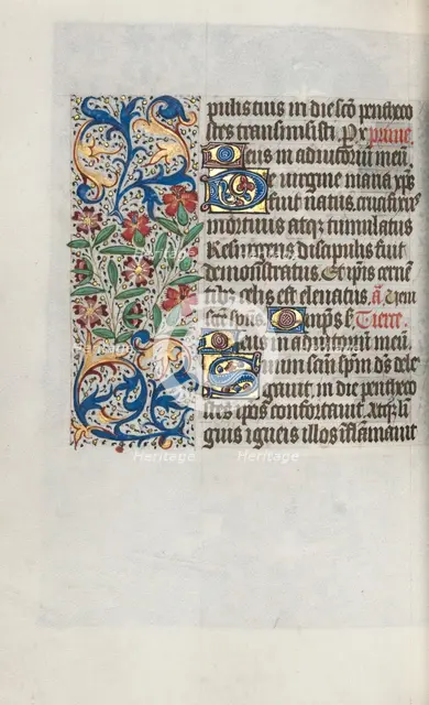 Book of Hours (Use of Rouen): fol. 100v, c. 1470. Creator: Master of the Geneva Latini (French, active Rouen, 1460-80).