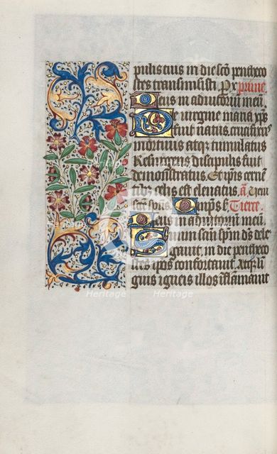 Book of Hours (Use of Rouen): fol. 100v, c. 1470. Creator: Master of the Geneva Latini (French, active Rouen, 1460-80).