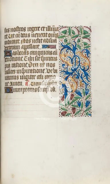 Book of Hours (Use of Rouen): fol. 102r, c. 1470. Creator: Master of the Geneva Latini (French, active Rouen, 1460-80).