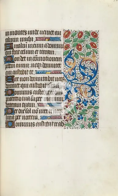 Book of Hours (Use of Rouen): fol. 105r, c. 1470. Creator: Master of the Geneva Latini (French, active Rouen, 1460-80).