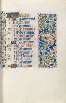 Book of Hours (Use of Rouen): fol. 10r, c. 1470. Creator: Master of the Geneva Latini (French, active Rouen, 1460-80)