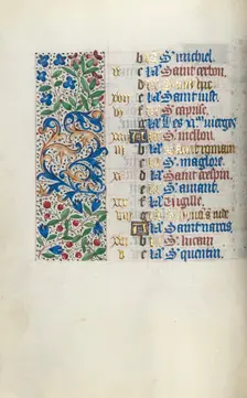 Book of Hours (Use of Rouen): fol. 10v, c. 1470. Creator: Master of the Geneva Latini (French, active Rouen, 1460-80)