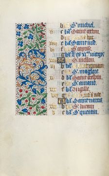 Book of Hours (Use of Rouen): fol. 10v, c. 1470. Creator: Master of the Geneva Latini (French, active Rouen, 1460-80)