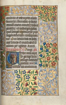 Book of Hours (Use of Rouen): fol. 110r, Mass for the Dead in Initial, c. 1470. Creator: Master of the Geneva Latini (French, active Rouen, 1460-80)