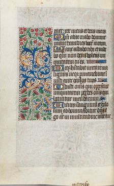 Book of Hours (Use of Rouen): fol. 110v, c. 1470. Creator: Master of the Geneva Latini (French, active Rouen, 1460-80)