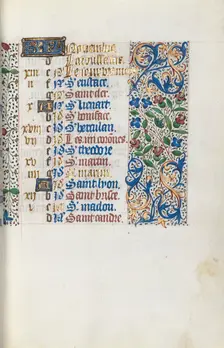 Book of Hours (Use of Rouen): fol. 111r, c. 1470. Creator: Master of the Geneva Latini (French, active Rouen, 1460-80)